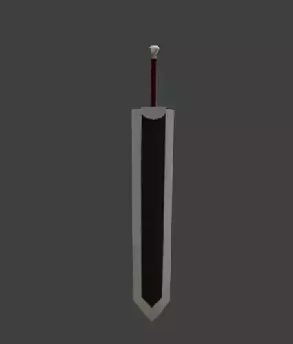 guts sword Low-poly 3D model
