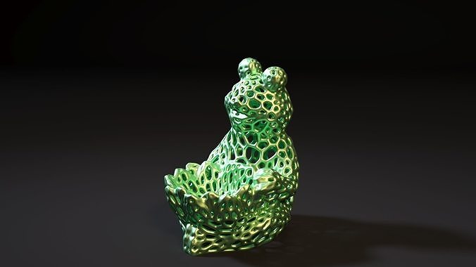 Frog Voronoi 3D print model