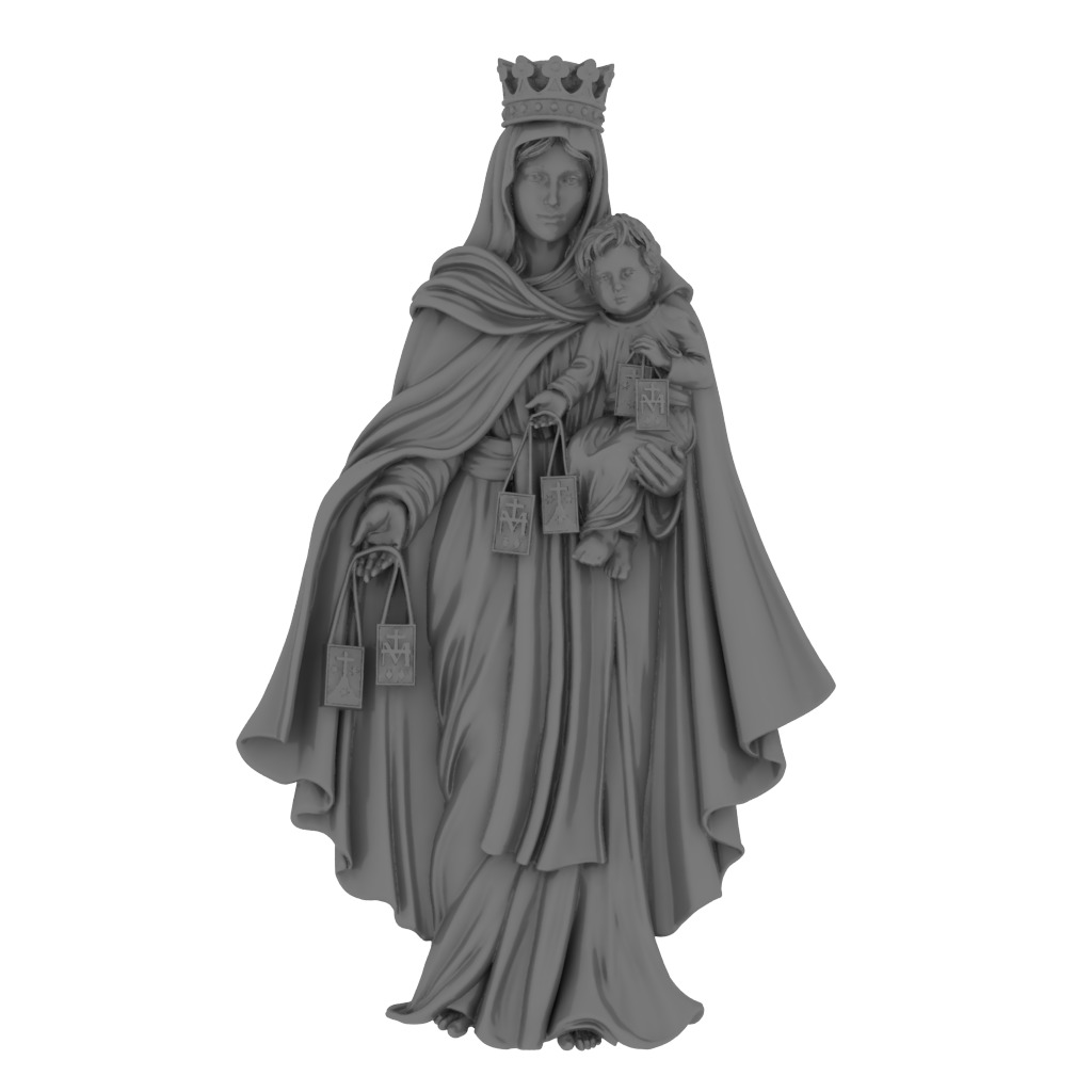 VIRGEN DEL CARMEN  3D print model_1