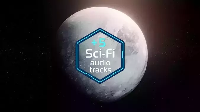 Photorealistic Pluto High-Res Textures and Sci-Fi Music Pack