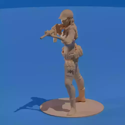 Tactical Wasteland Fighter Girl