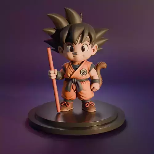Goku Cartoon impresion 3d 3D print model