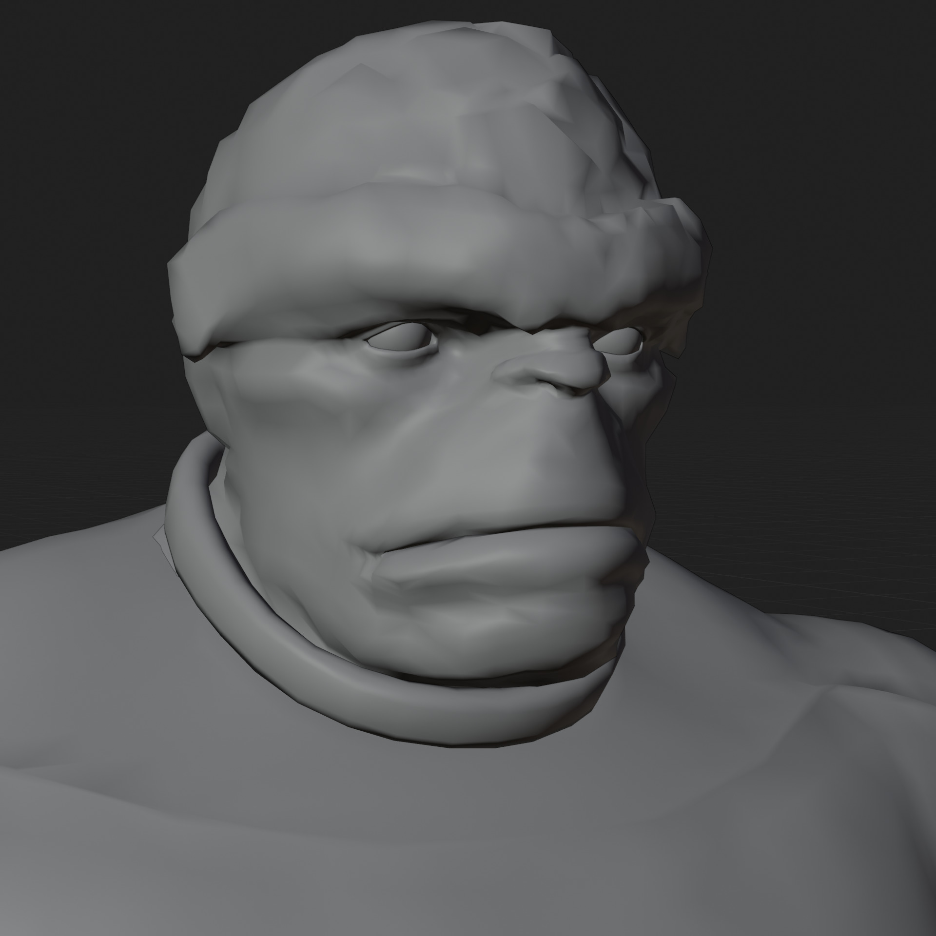 Ben Grimm 3D Model Fortnite The Thing Rigged PBR FBX OBJ Low-poly 3D model_9