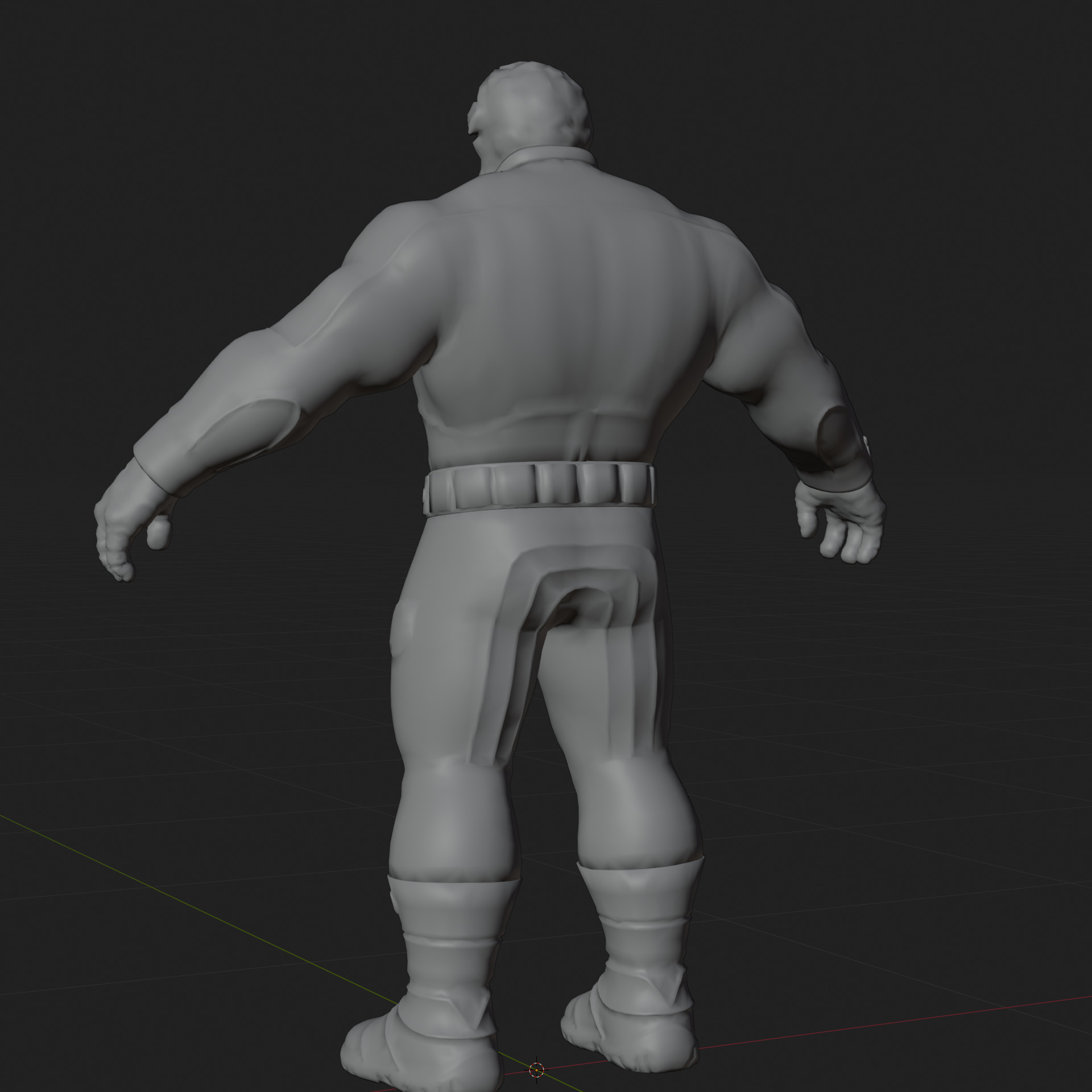Ben Grimm 3D Model Fortnite The Thing Rigged PBR FBX OBJ Low-poly 3D model_8