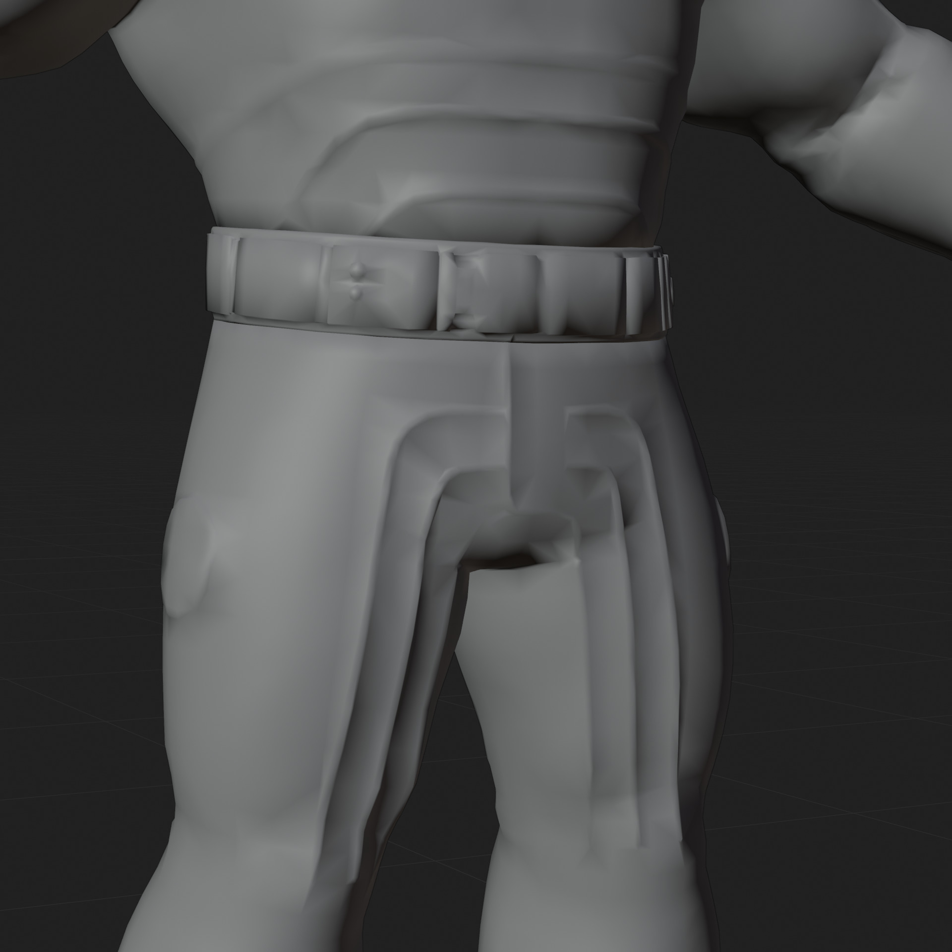 Ben Grimm 3D Model Fortnite The Thing Rigged PBR FBX OBJ Low-poly 3D model_11