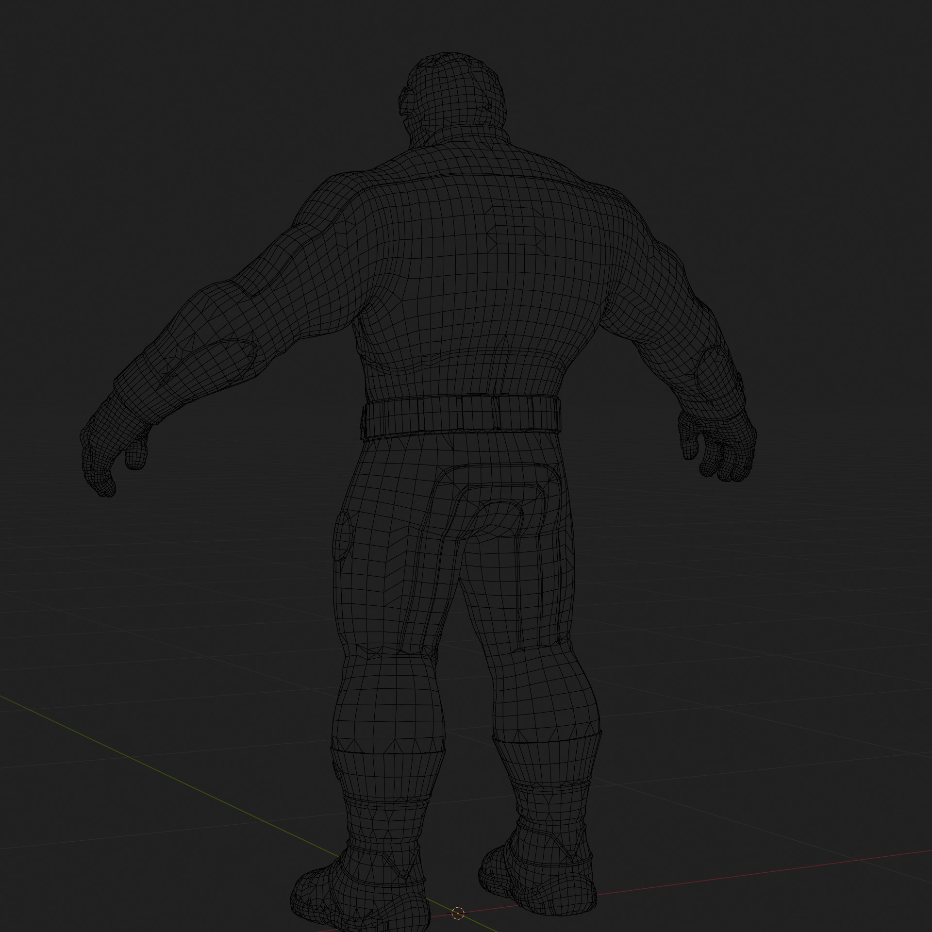 Ben Grimm 3D Model Fortnite The Thing Rigged PBR FBX OBJ Low-poly 3D model_15