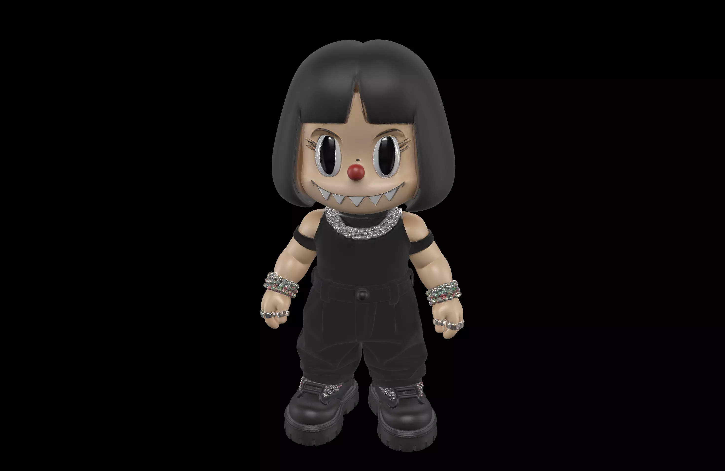 Techno Labubu 3D print model