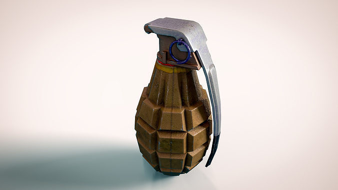 Grenade Low-poly 3D model