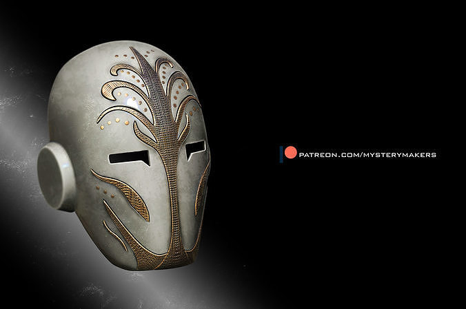 Jedi Temple guard mask realistic 3D print model