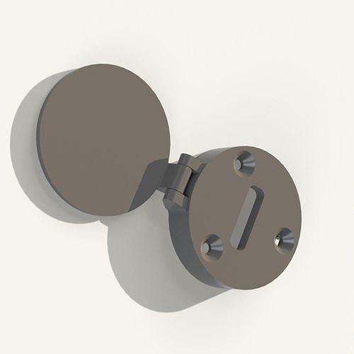 Keyhole Cover with Hinge -Single-Print - 3Year Tested 3D print model