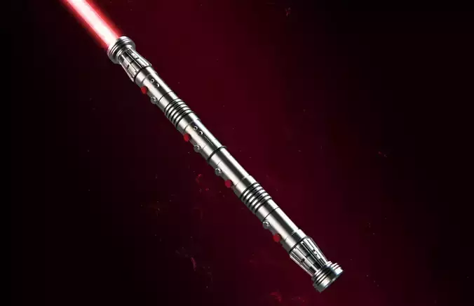 Darth Maul Saberstaff functional 3D print model
