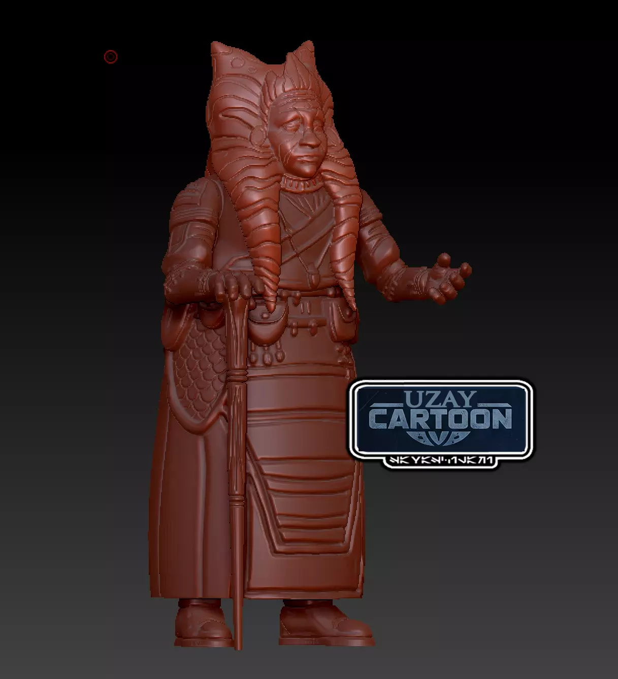 Star wars clone wars Tales of the jedi Gantika 3D print model_0