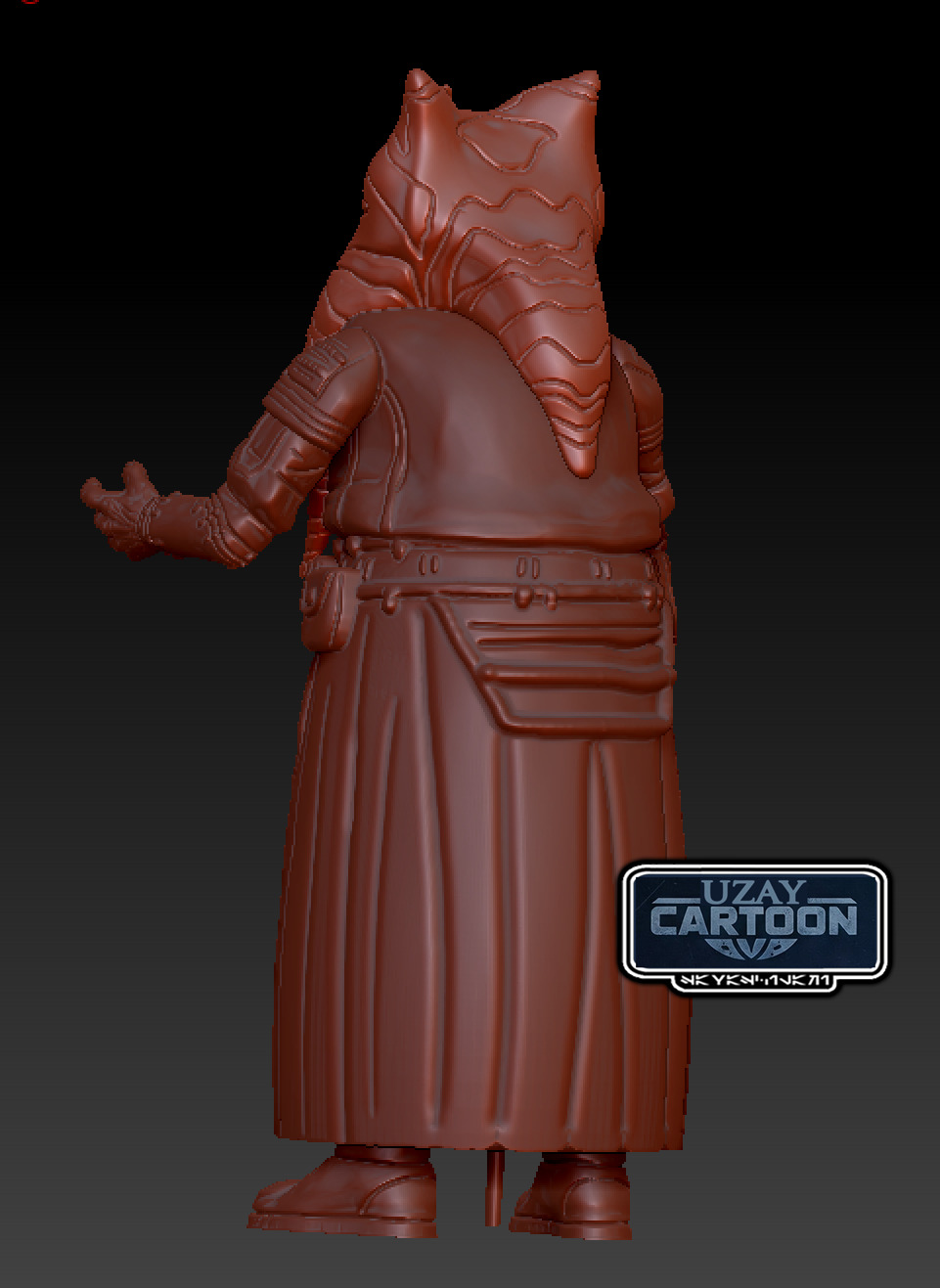 Star wars clone wars Tales of the jedi Gantika 3D print model_1