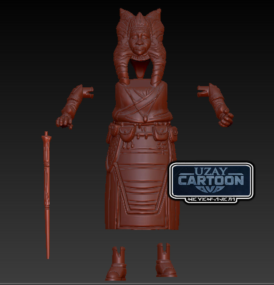 Star wars clone wars Tales of the jedi Gantika 3D print model_3