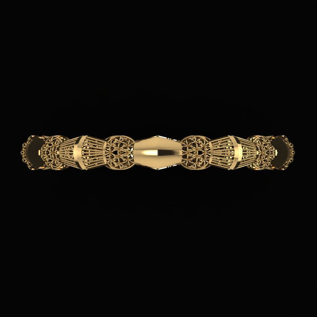 Beautiful Arabic Bangle 3D print model_1