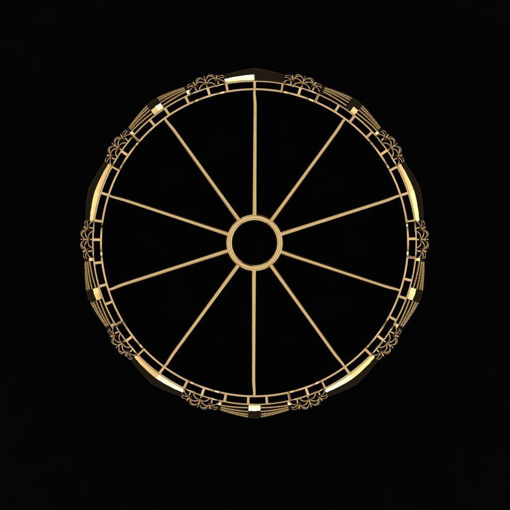 Beautiful Arabic Bangle 3D print model_2