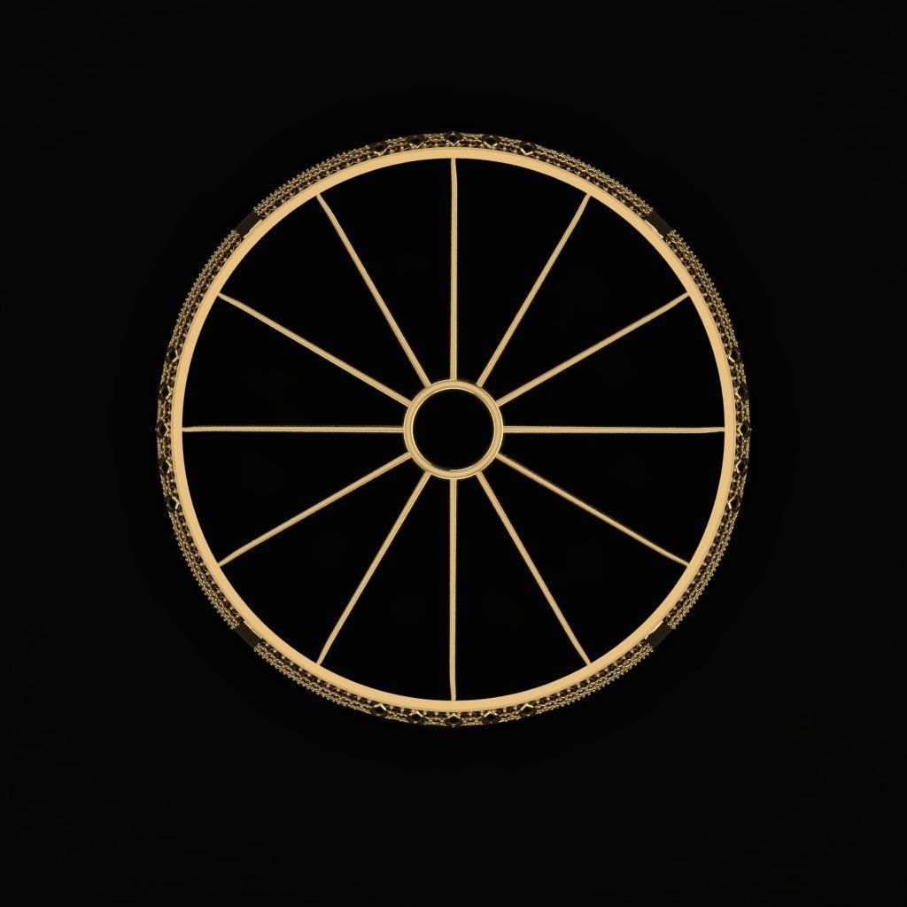 Beautiful Arabic Bangle 3D print model_2