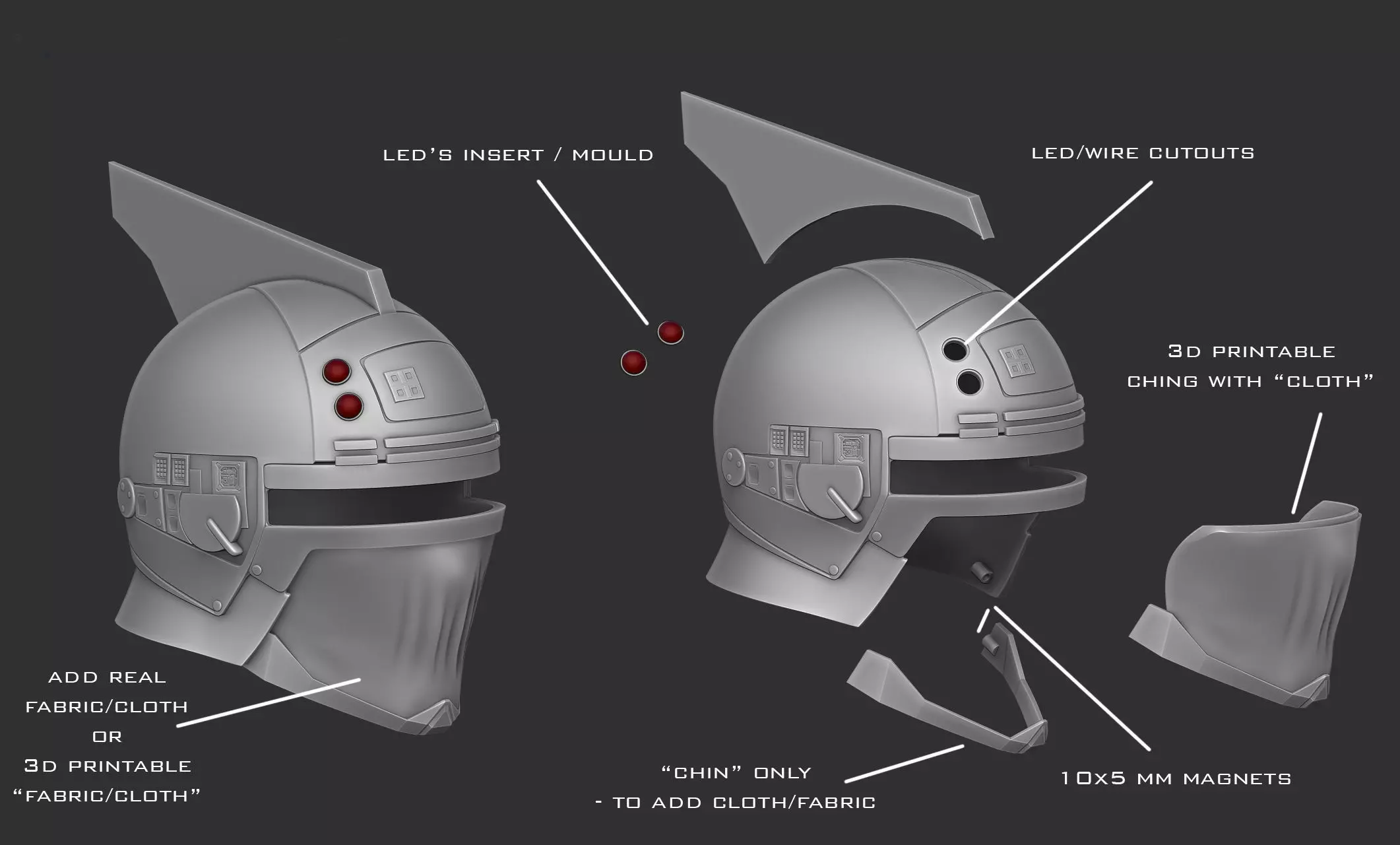 Bounty Hunter helmet 3D print model_1