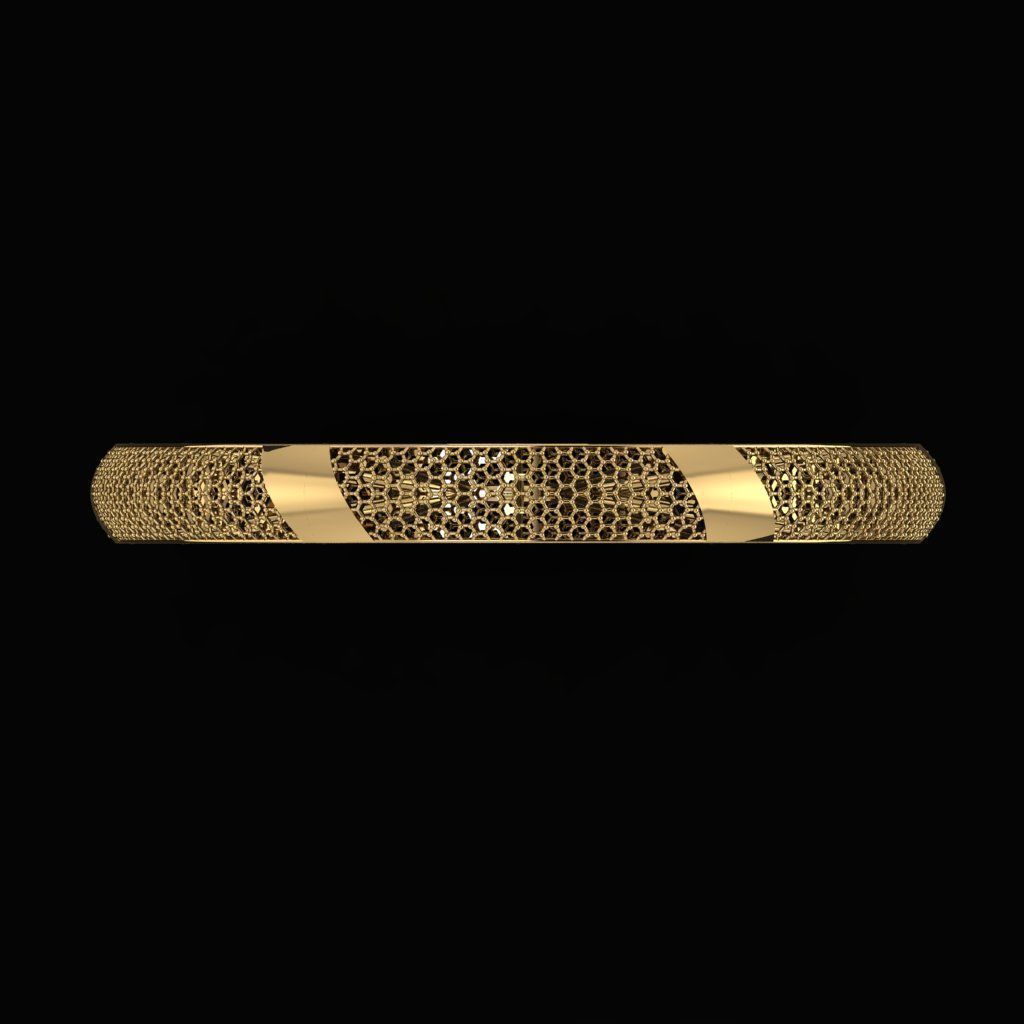 Beautiful Arabic Bangle - In 4 sizes 3D print model_1