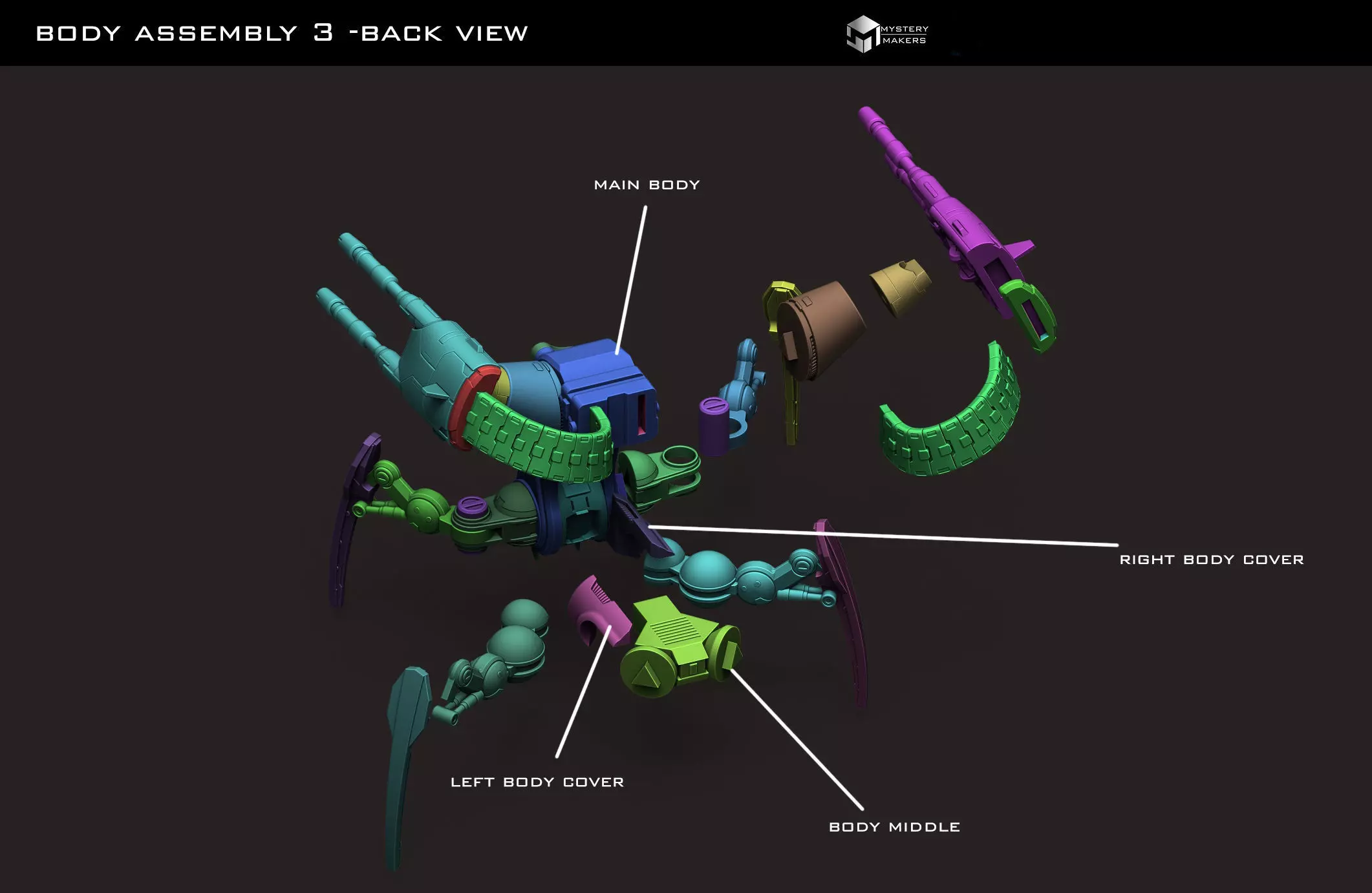 Scorpenek Annihilator droid 3D print model_3