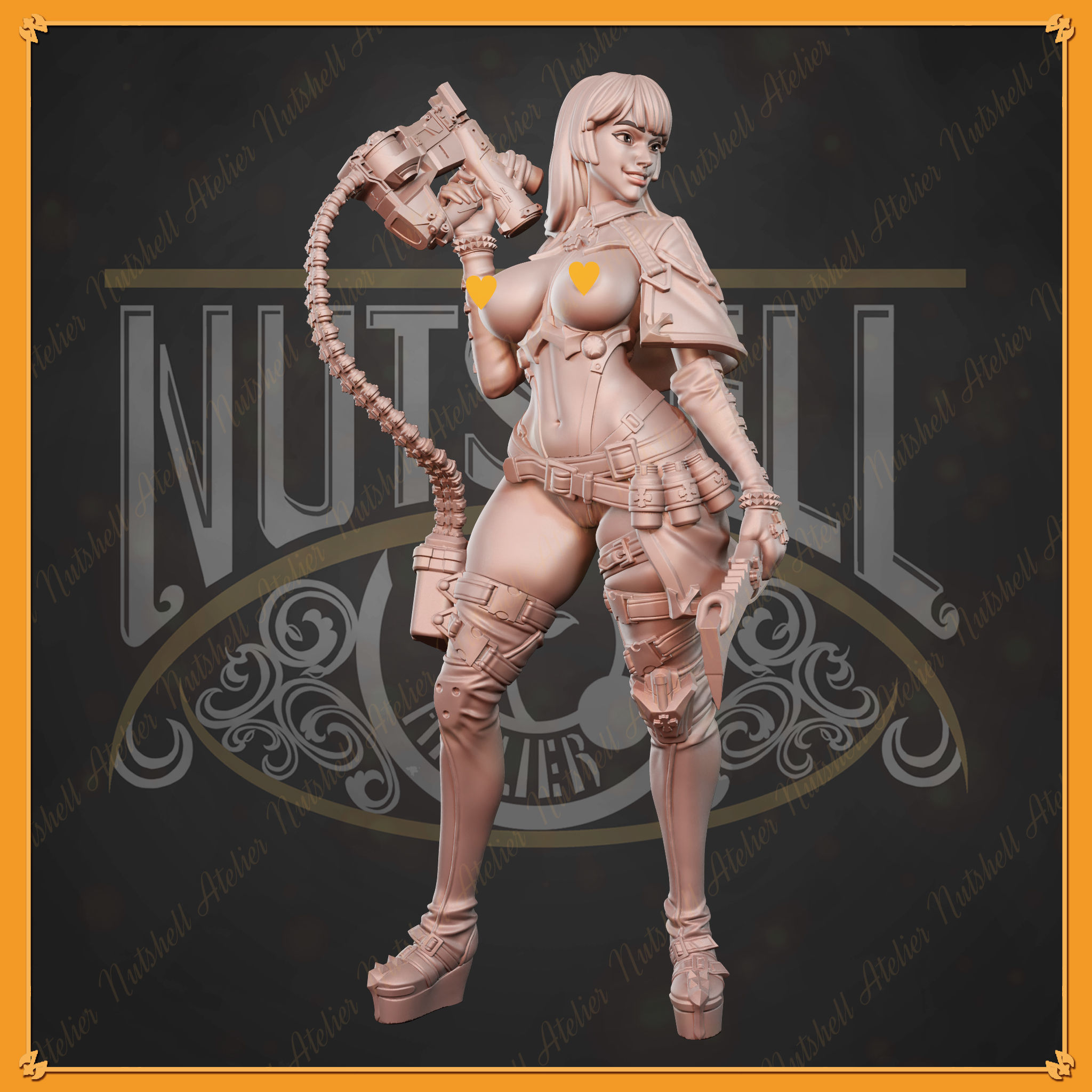 Nutshell Atelier - Medic standing alone version - NSFW 3D print model_2