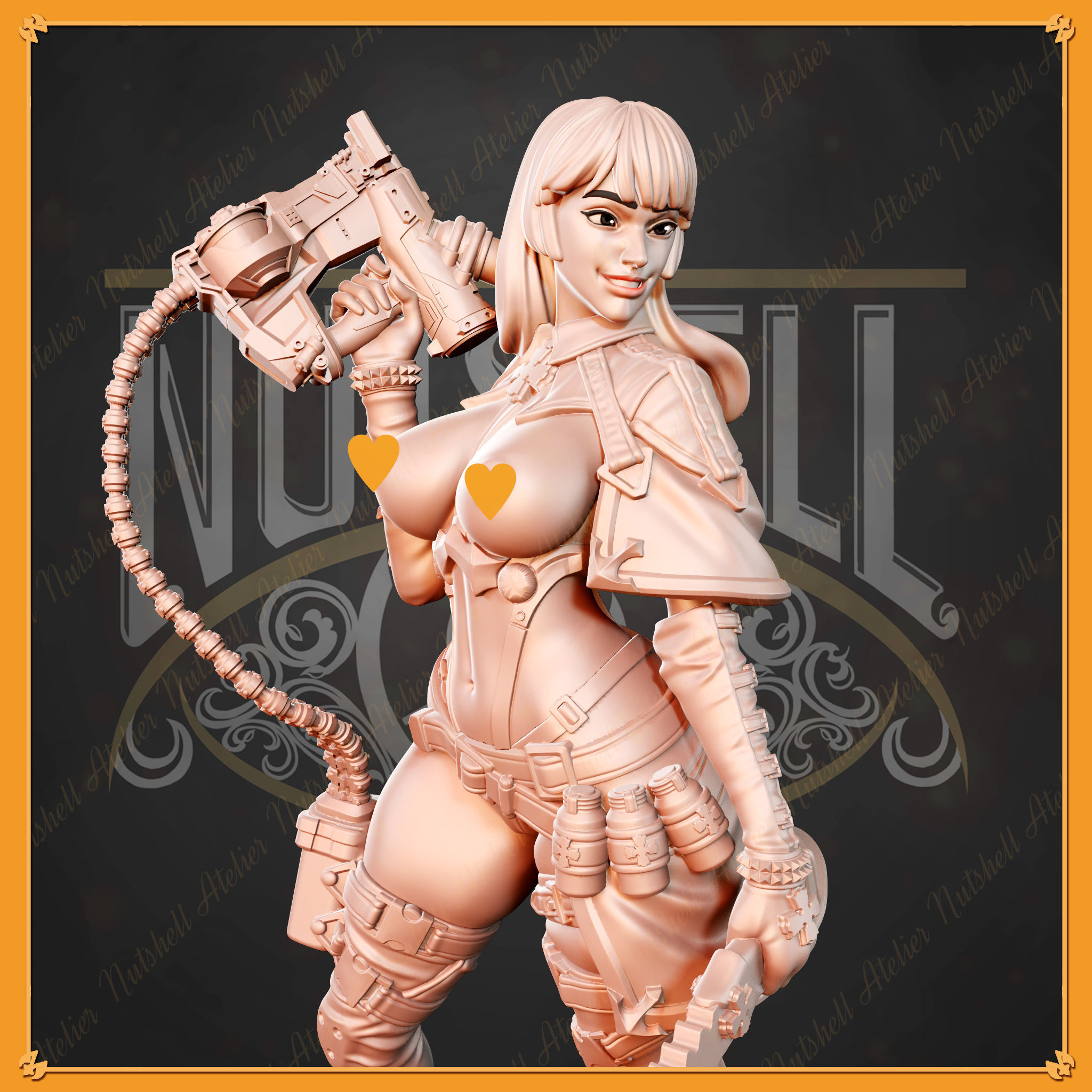 Nutshell Atelier - Medic standing alone version - NSFW 3D print model_1