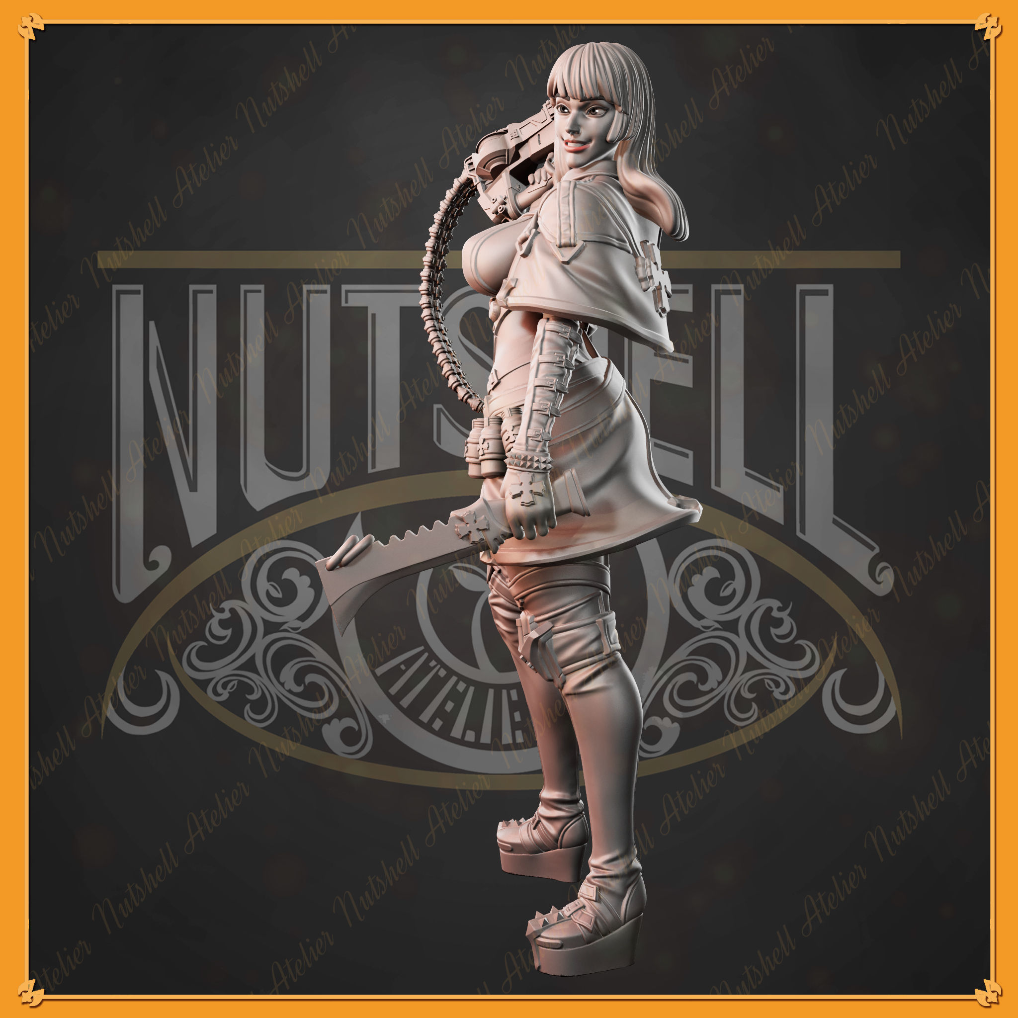 Nutshell Atelier - Medic standing alone version - NSFW 3D print model_3