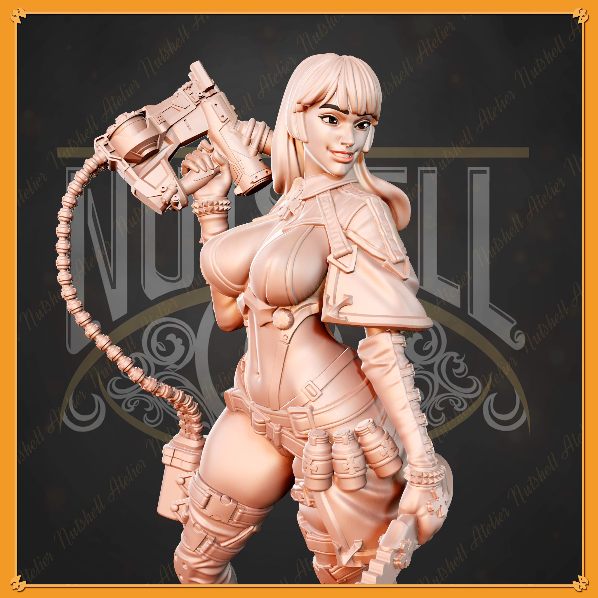 Nutshell Atelier - Medic standing alone version - NSFW 3D print model_5