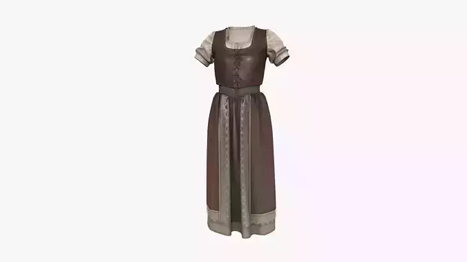 Corset Dress 3D model