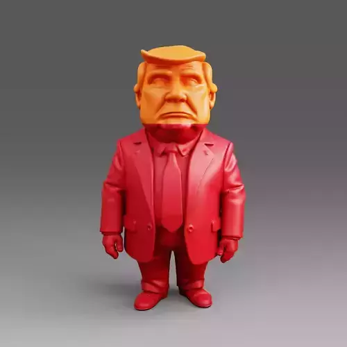Donald Trump Twist-Top Storage Container 3D print model