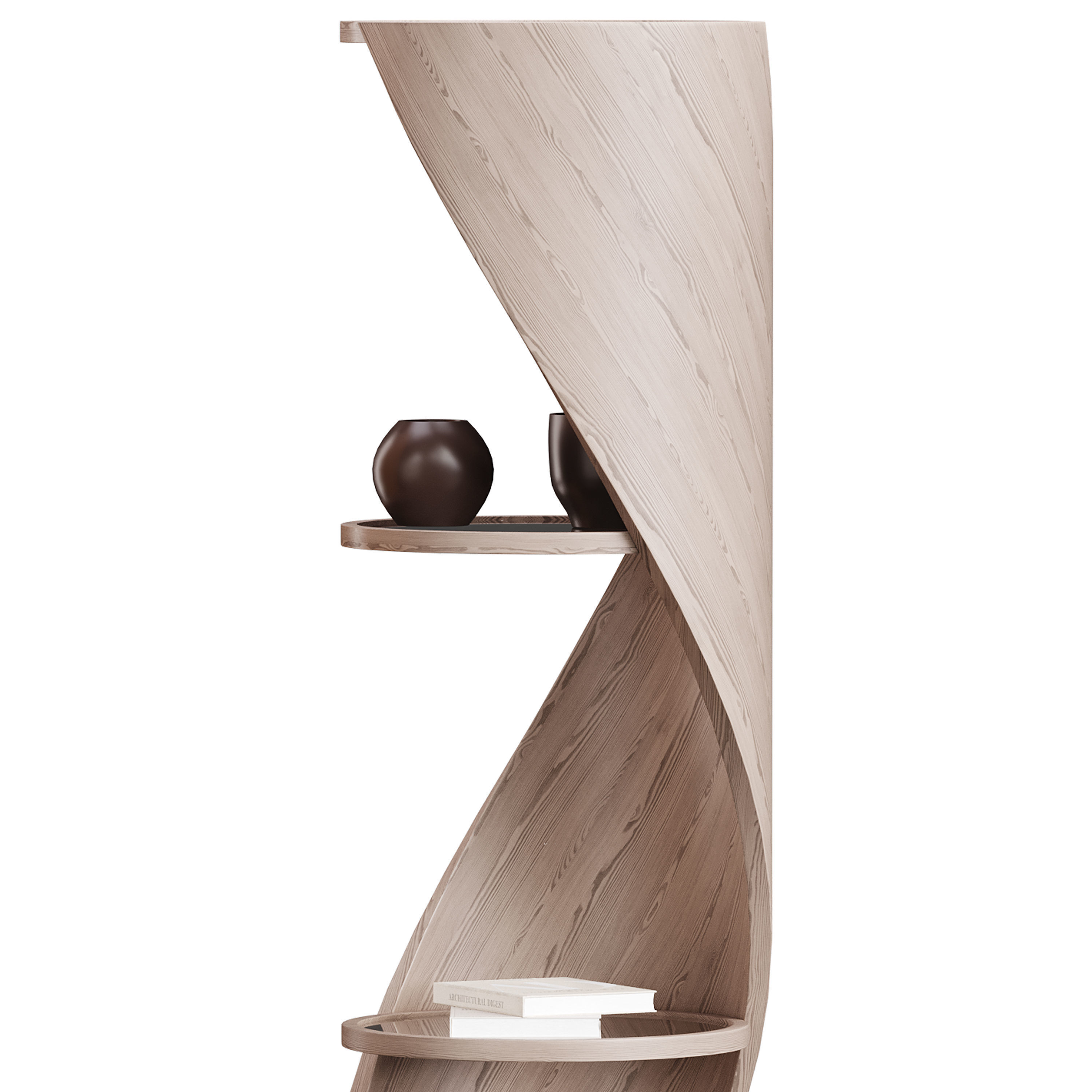 Shelf with accessories and books 02 3D model_12