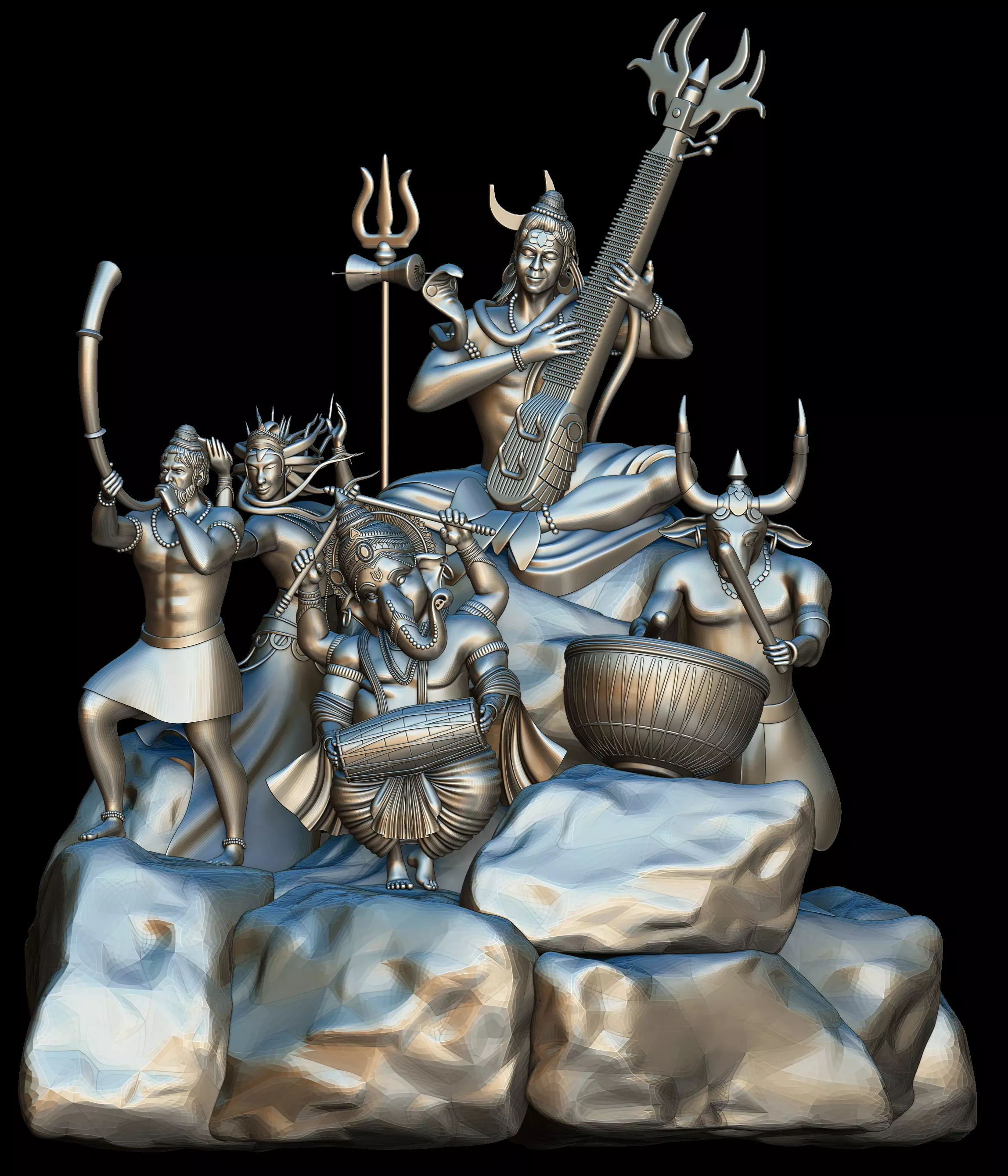 Lord Shiva 3D print model_0