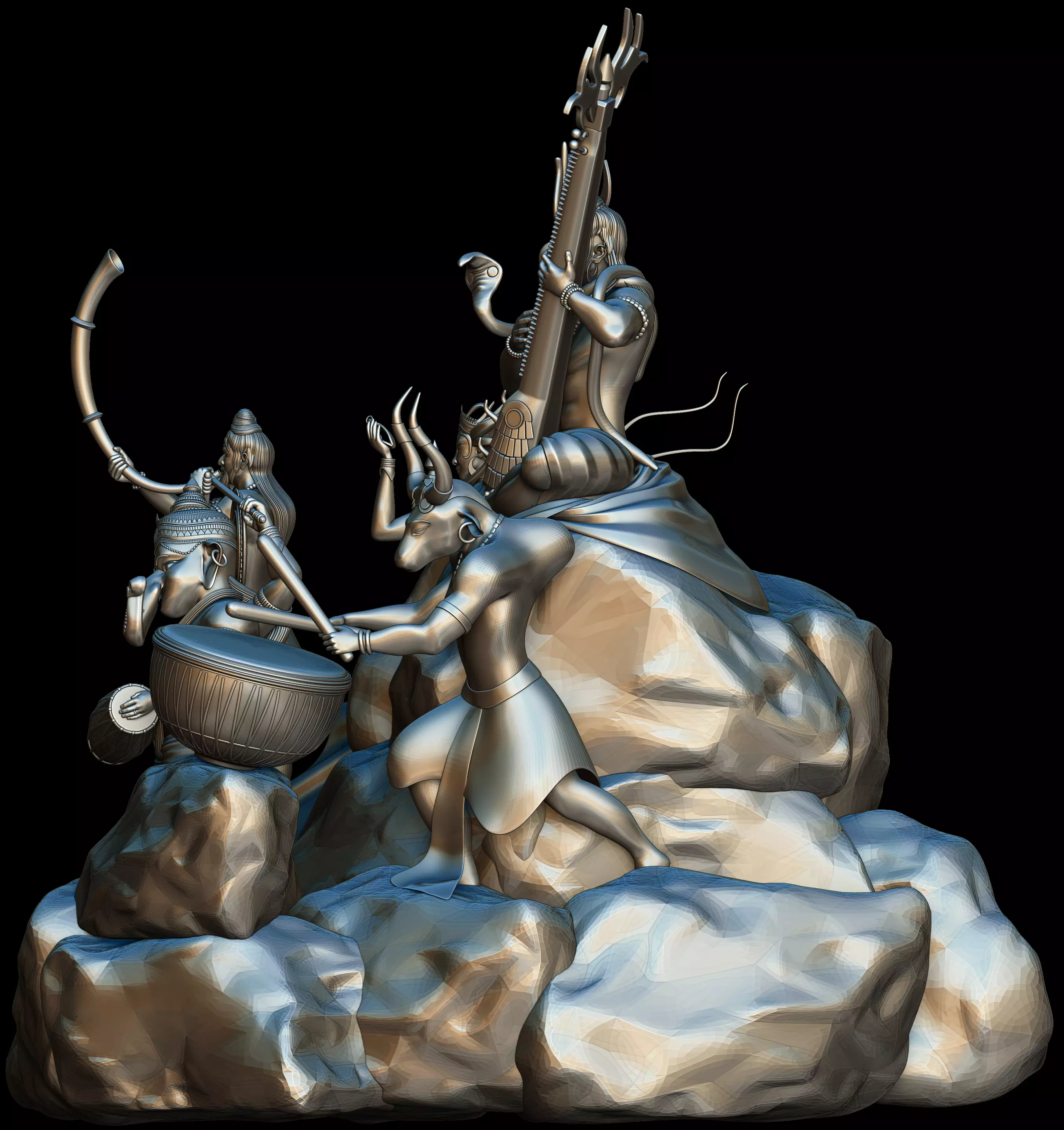 Lord Shiva 3D print model_1