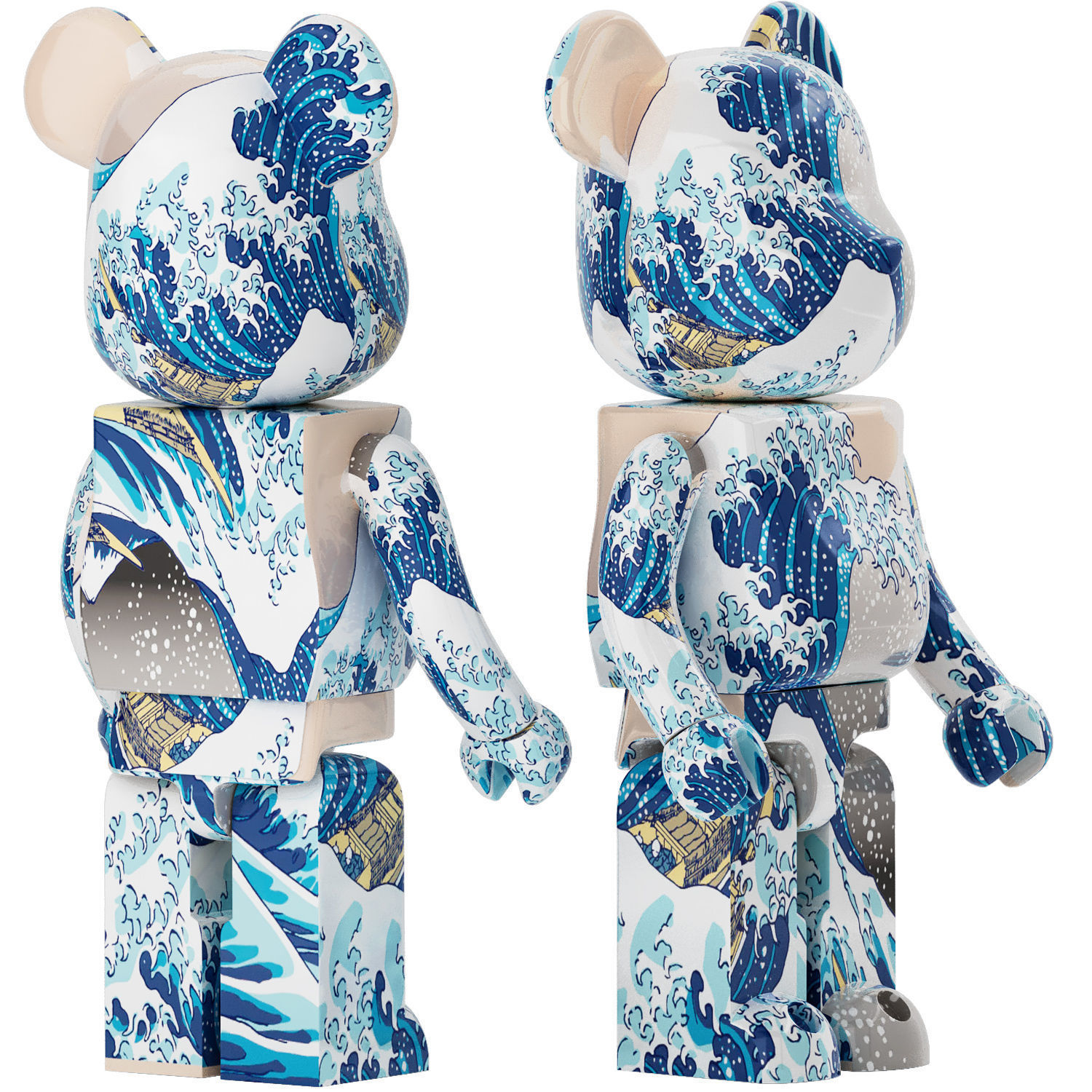bearbrick katsushika hokusai 3D model_3