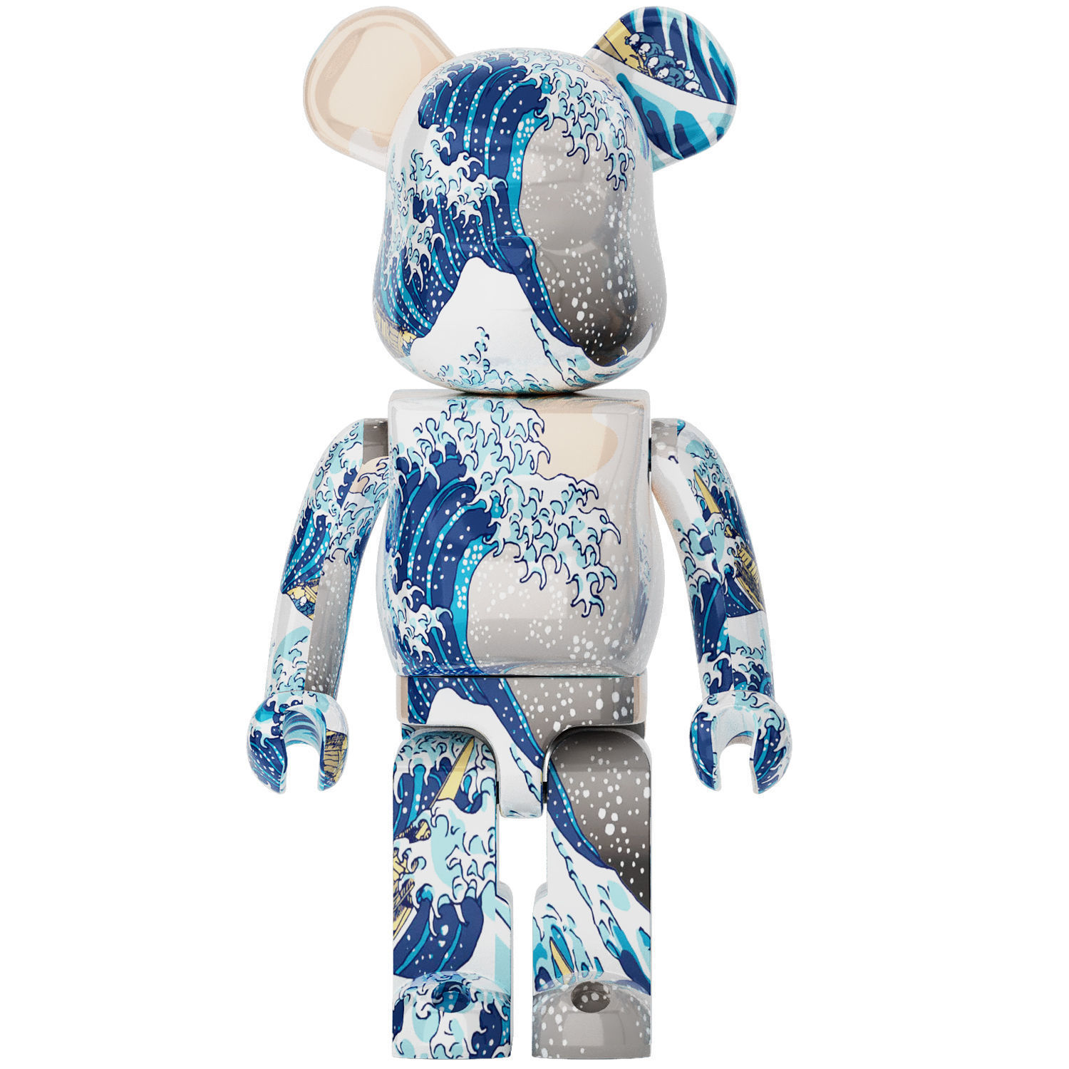 bearbrick katsushika hokusai 3D model_2