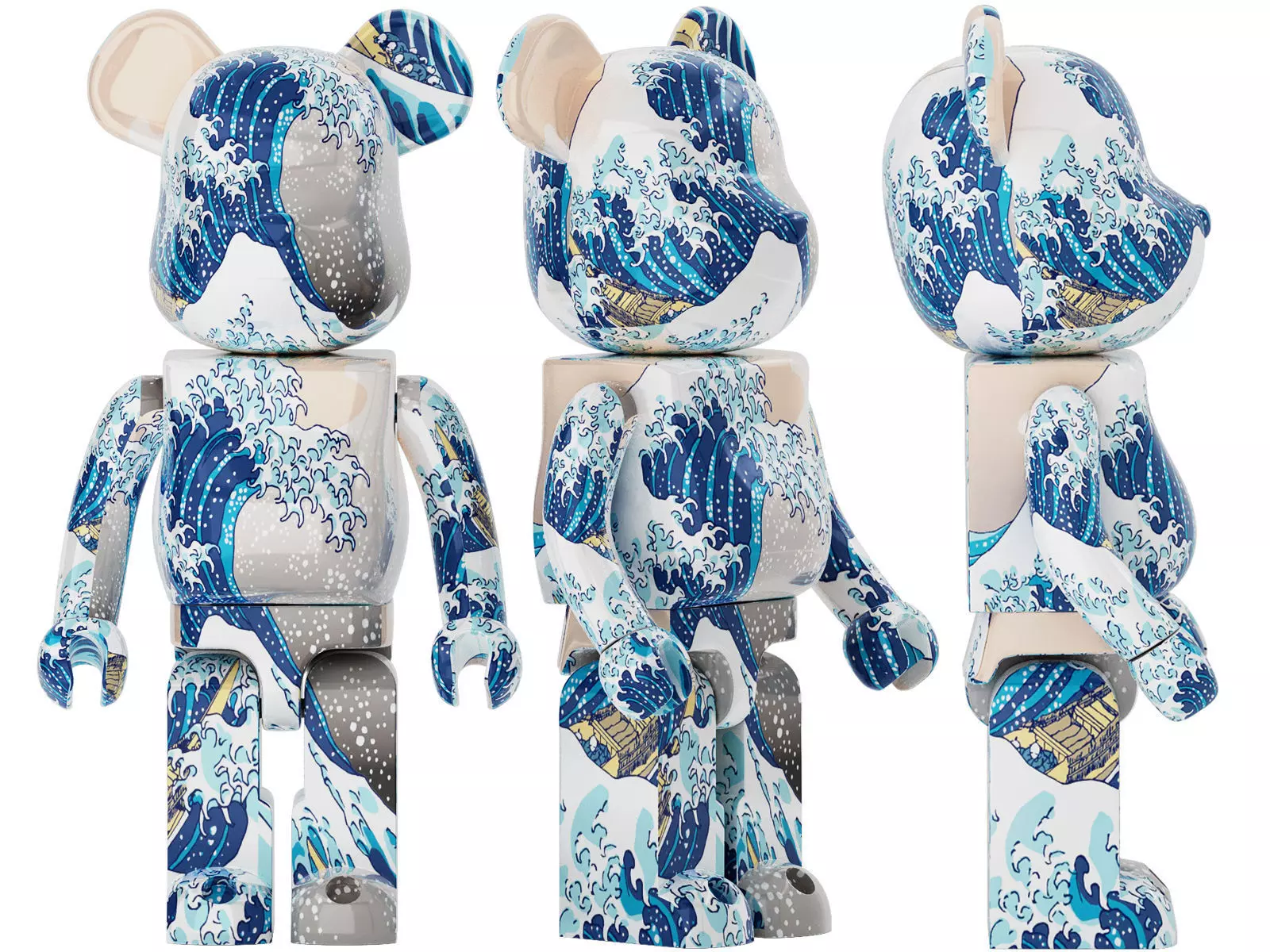 bearbrick katsushika hokusai 3D model_0