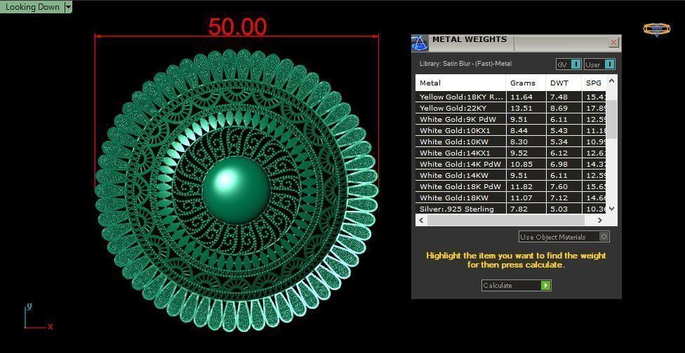 5cm service flower d1 3D print model_5