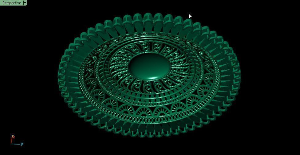 5cm service flower d1 3D print model_3