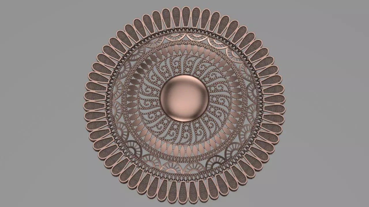 5cm service flower d1 3D print model_0