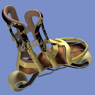Inlines roller skates 3D model_3