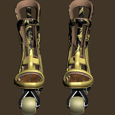 Inlines roller skates 3D model_6