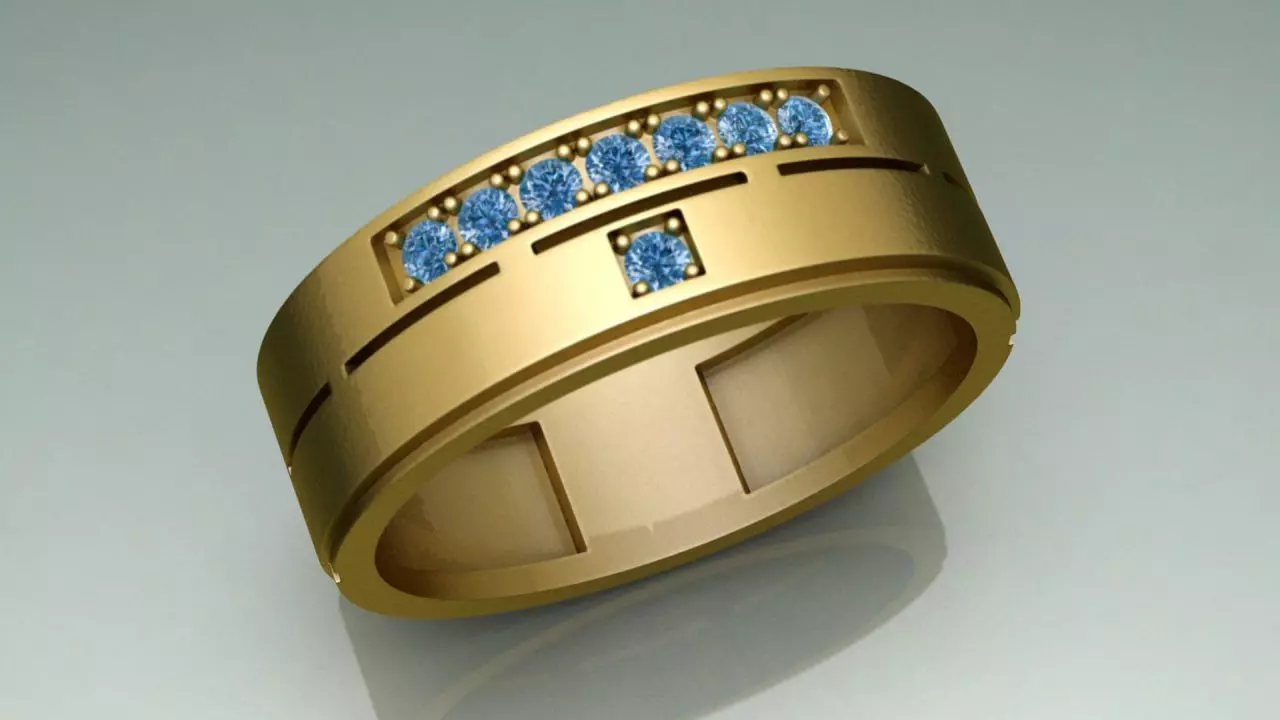 Gothic ring theme 2 3D print model