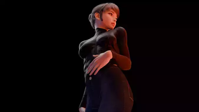 Spy girl - Game ready character 