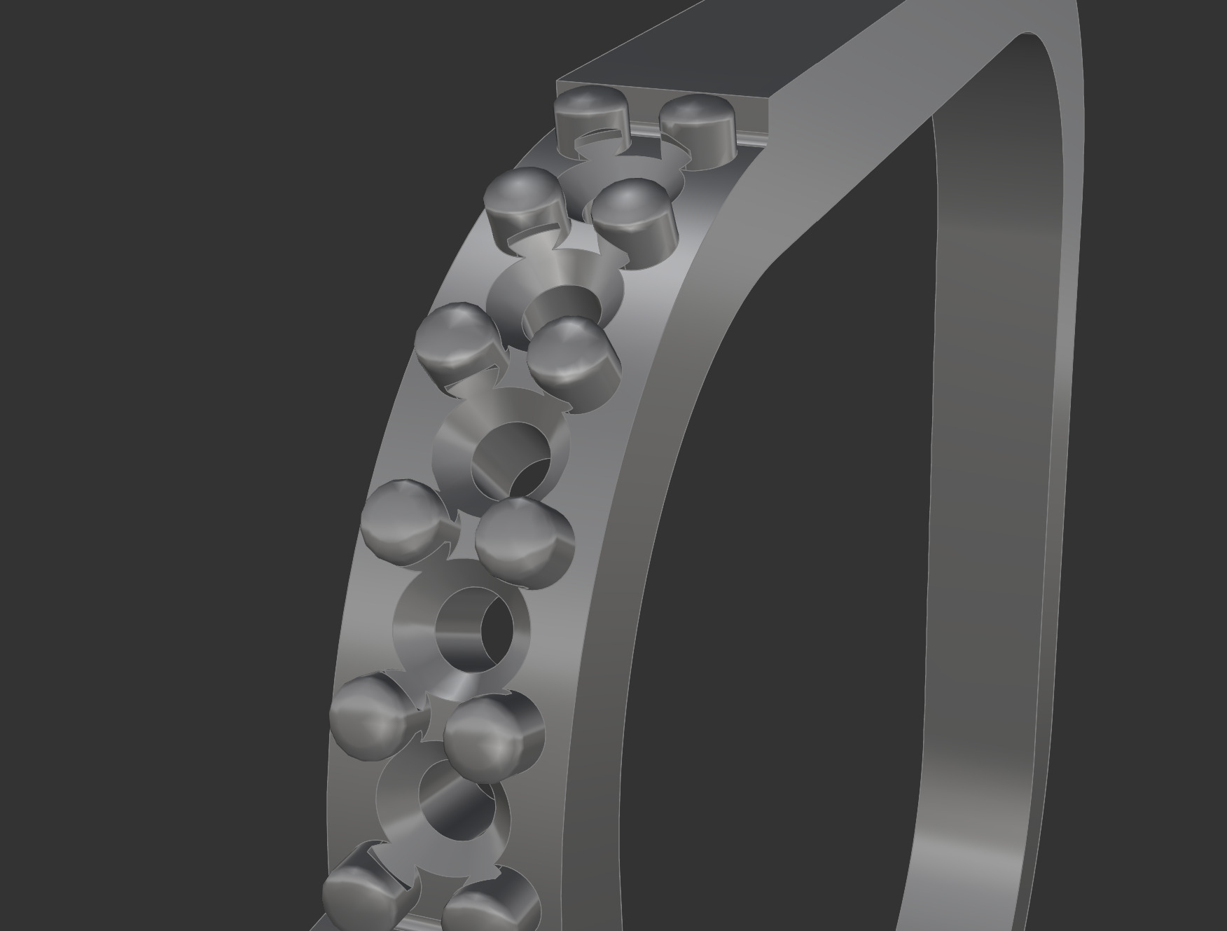 Skyline Ring  3D print model_9