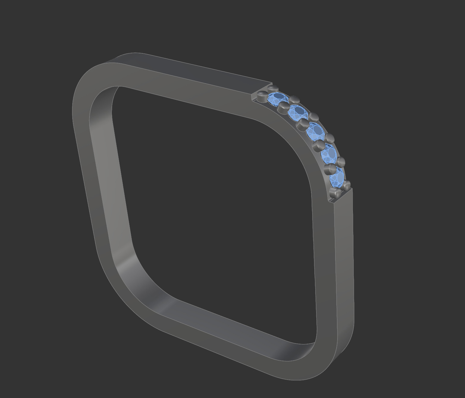 Skyline Ring  3D print model_7
