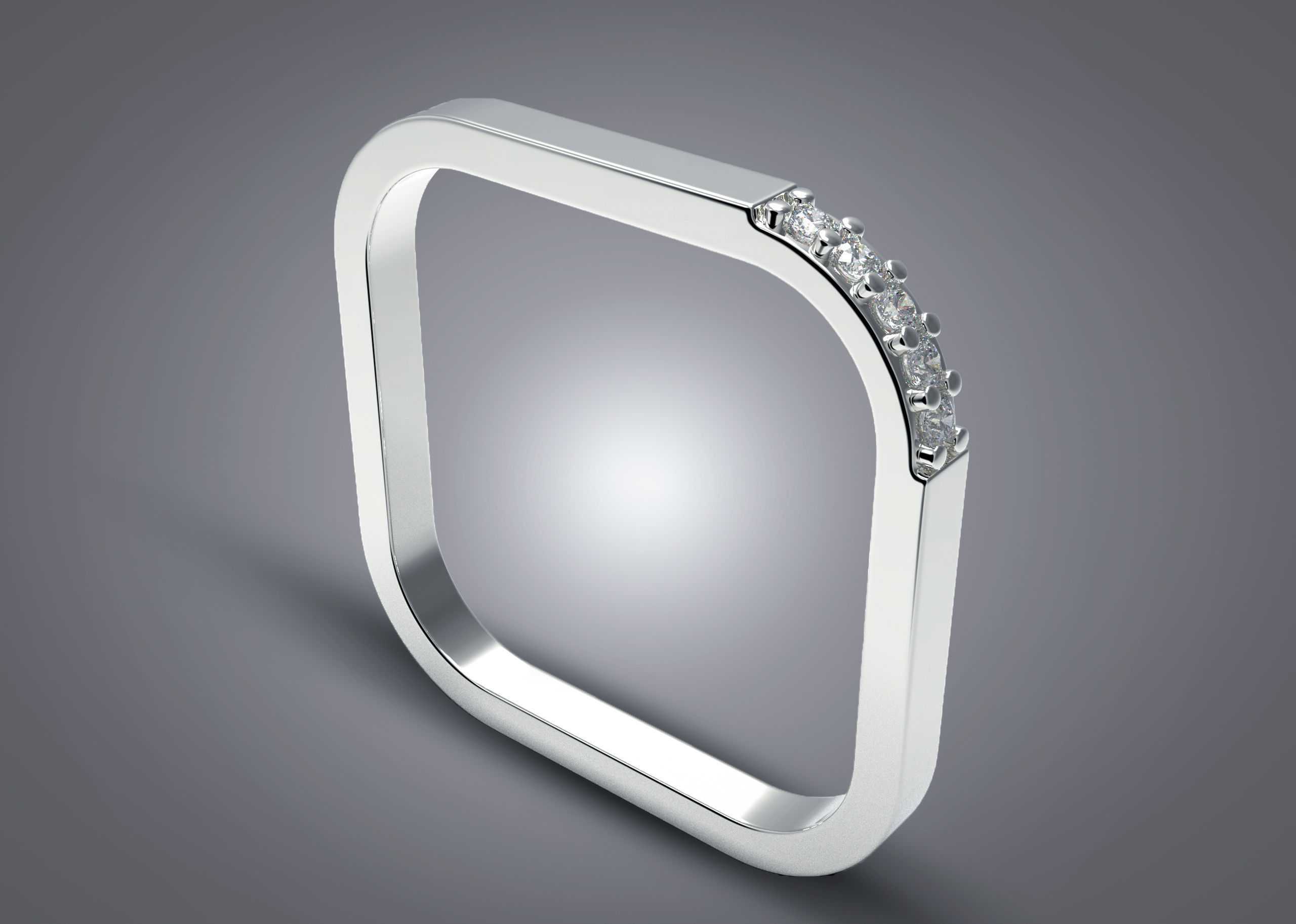 Skyline Ring  3D print model_2