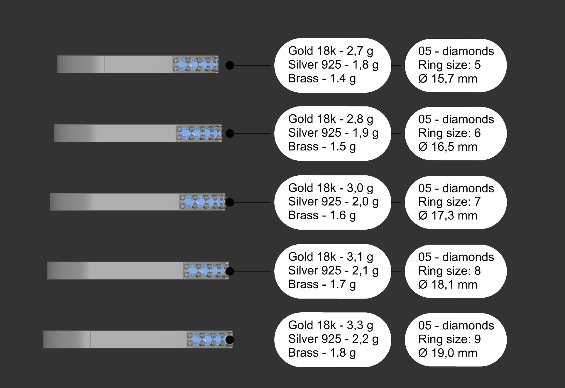 Skyline Ring  3D print model_3