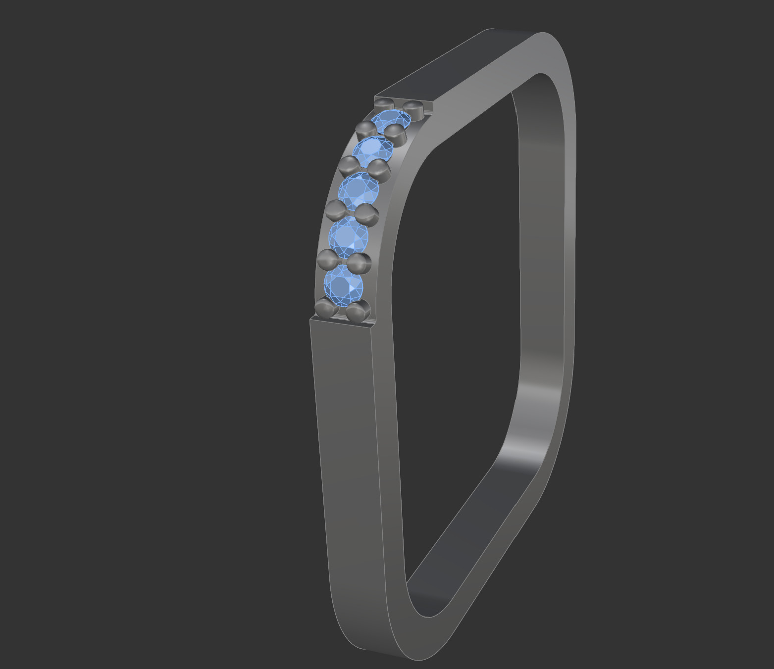 Skyline Ring  3D print model_8