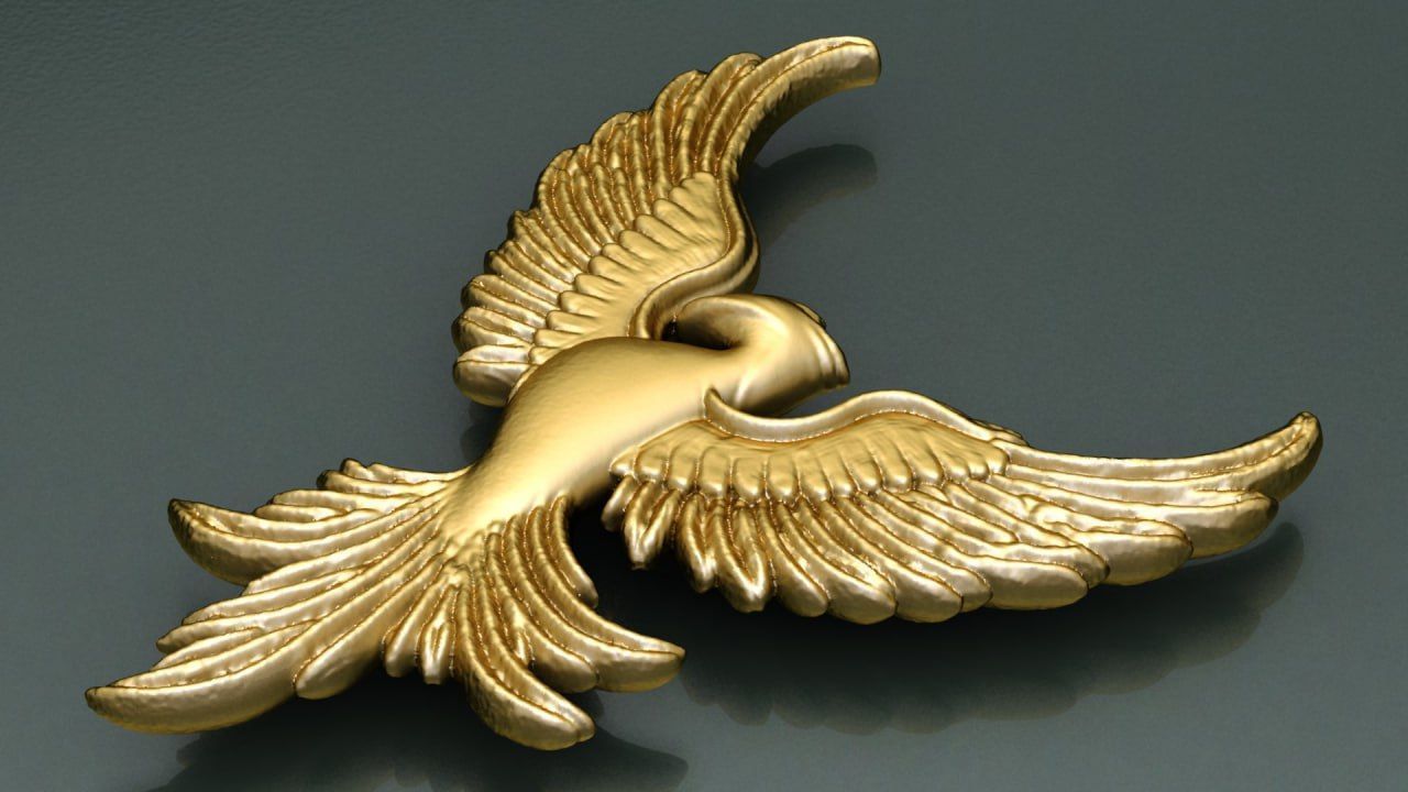 phoenix pendant2 3D print model_1