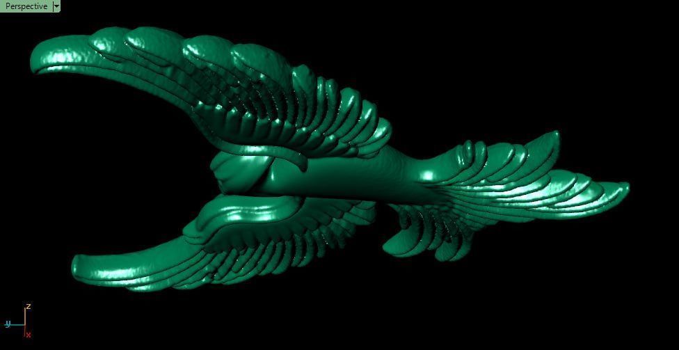 phoenix pendant2 3D print model_3